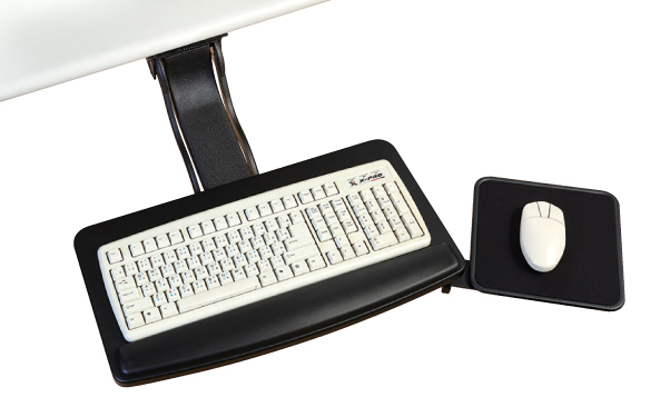 EZ0021-CO Single knob adjustable keyboard holder with swingable mouse tray for ergonomics