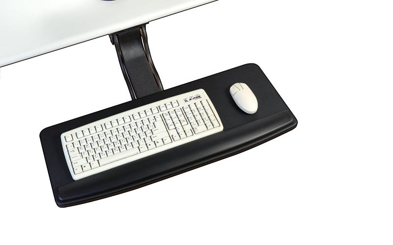 EZ0033-COSingle knob adjustable keyboard holder with room for mouse ergonomics