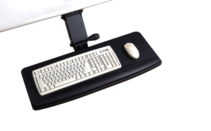 EZ0033-EZSLSingle knob adjustable keyboard holder with room for mouse ergonomics
