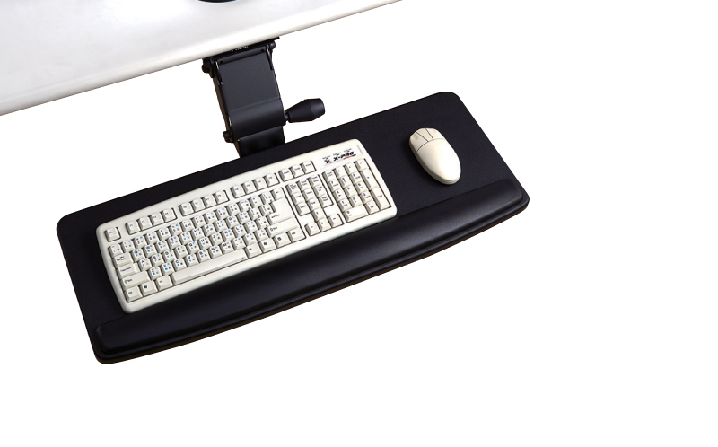EZ0033-EZSSEZ0033 Single knob adjustable keyboard holder with room for mouse ergonomics
