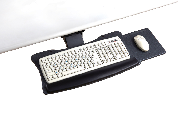 EZ0088 Single knob adjustable keyboard holder with adjustable mouse tray for ergonomics