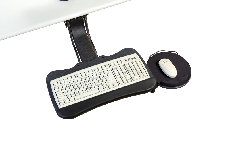 WK29141ACO Single knob adjustable keyboard holder with swingable mouse tray for ergonomics
