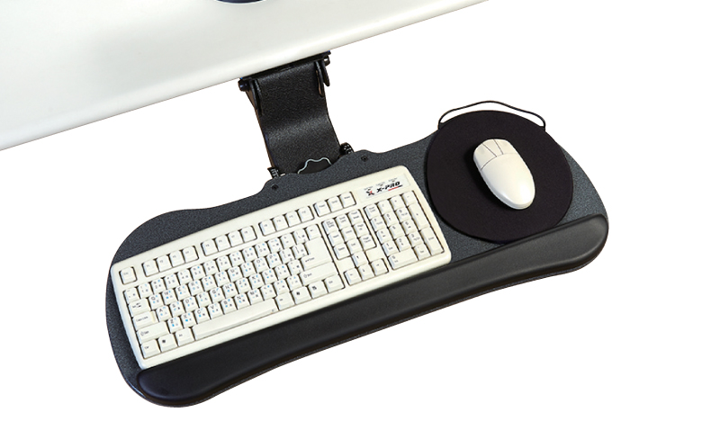 WK30151AMICO Single knob adjustable keyboard holder with room for a mouse tray for ergonomics